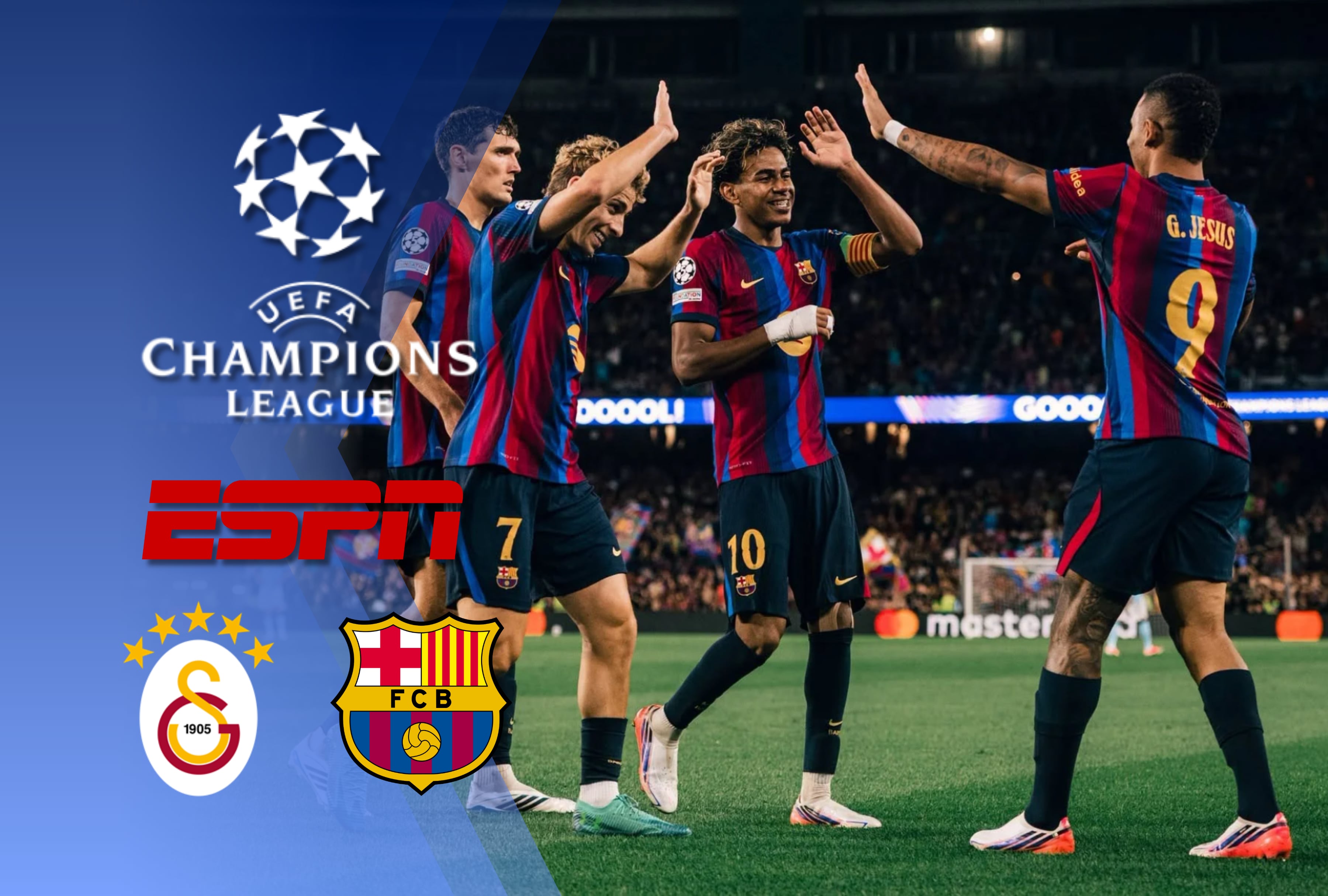 Todo listo para el choque entre FC Barcelona y Galatasaray por la Champions League. Siga las acciones en vivo a través de la señal de ESPN y el servicio de streaming Disney Plus. | Crédito: FC Barcelona / Facebook / Composición Mag