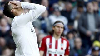 Los gestos de decepción de Cristiano Ronaldo tras perder con el Atlético