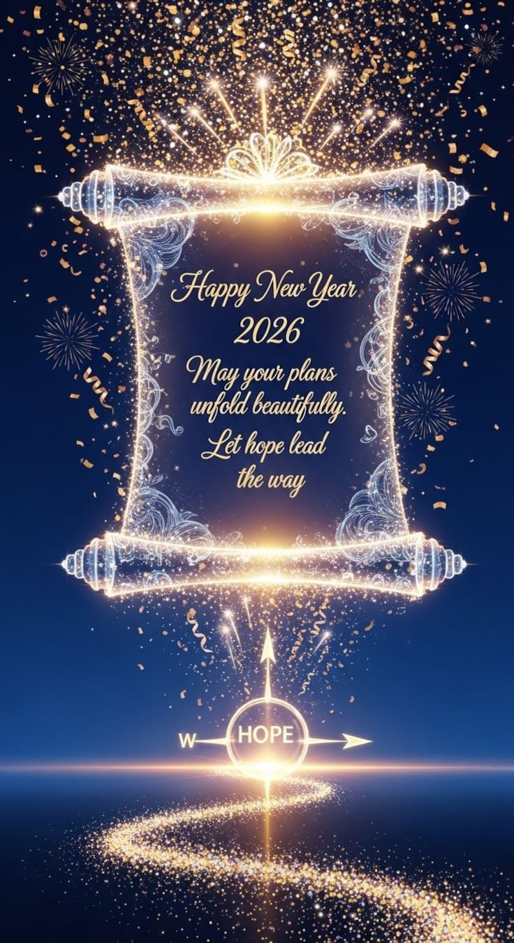 Dedica una de estas 25 imágenes para desear un Feliz Año Nuevo 2026 y compártelas en tus historias de Instagram o estados de WhatsApp. (Foto: Pinterest)