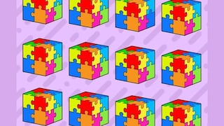 Encuentra el Cubo de Rubik extraño en esta prueba de inteligencia ¡Solo 3 de cada 10 lo logran!