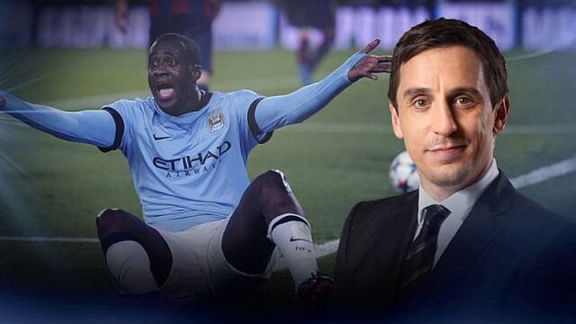 Representante de Yaya Touré destruyó a Gary Neville tras 7-0 del Barcelona