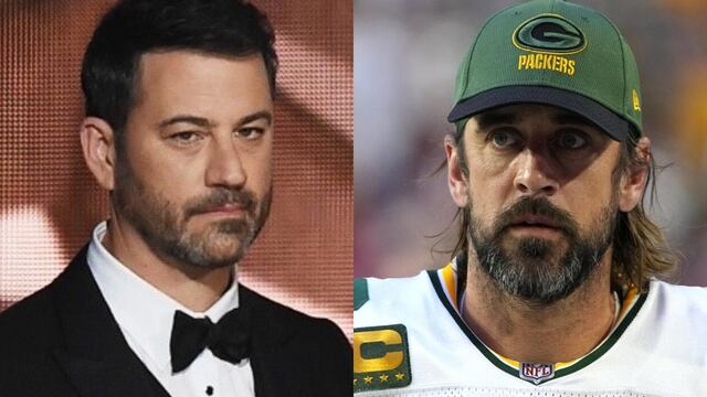 Jimmy Kimmel advierte a Aaron Rodgers, tras acusarlo de estar en la lista de Epstein