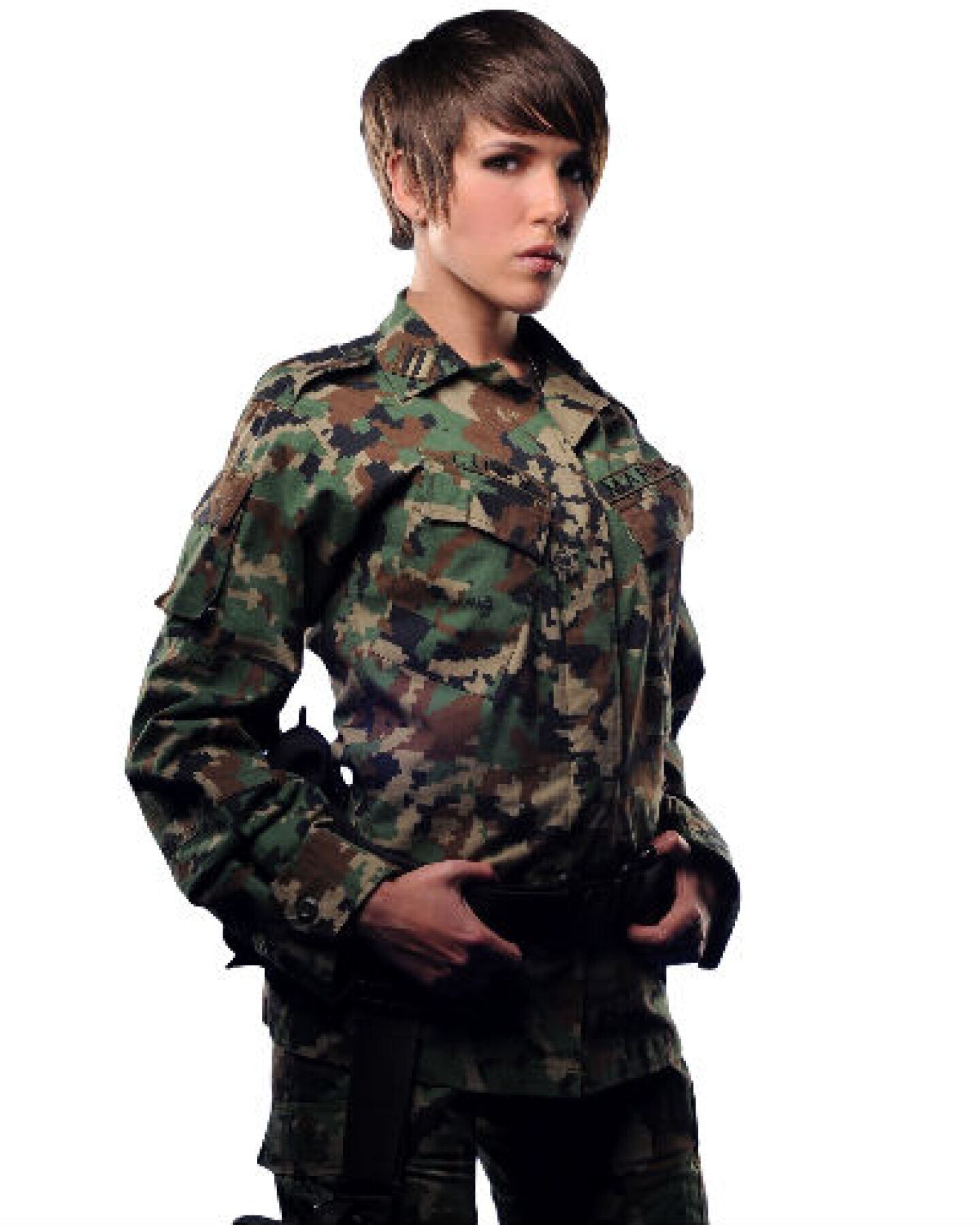 La actriz Sylvia Sáenz en su papel de la telenovela "La teniente" (Foto: TV Azteca)