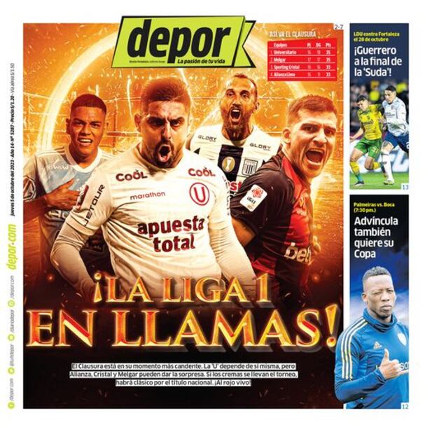La portada impresa de hoy