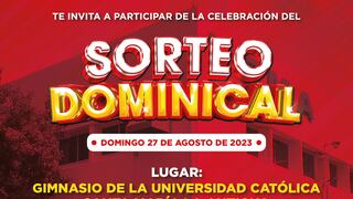 Lotería Nacional de Panamá del domingo 27 de agosto: resultados del Sorteo Dominical