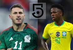 Canal 5 transmitió el partido México 2-3 Brasil (08/06/2024)
