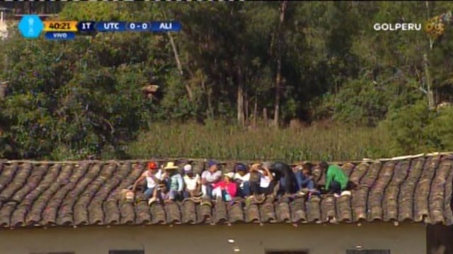 Alianza Lima vs. UTC: hinchas ven el partido desde el techo de una casa [VIDEO]