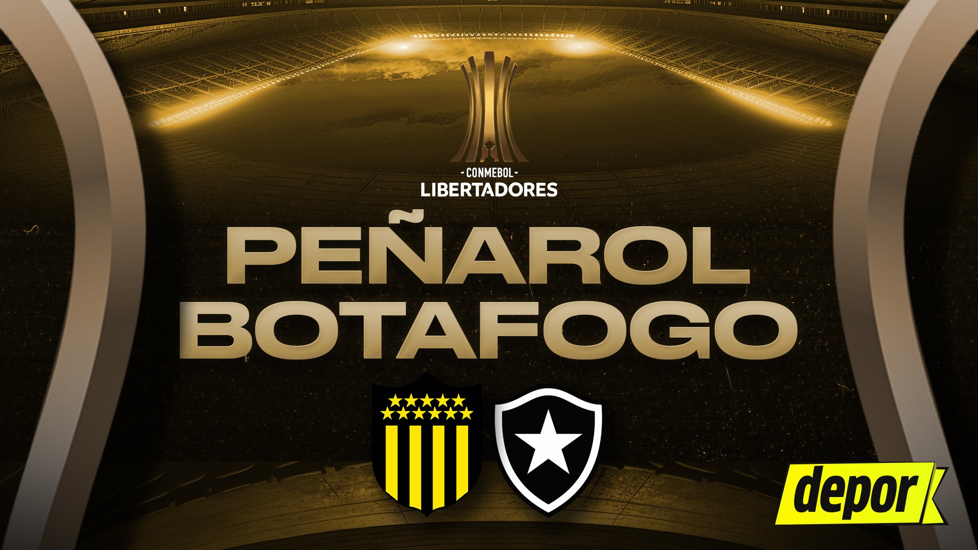 Peñarol vs Botafogo por la Copa Libertadores 2024. (Diseño: Depor)