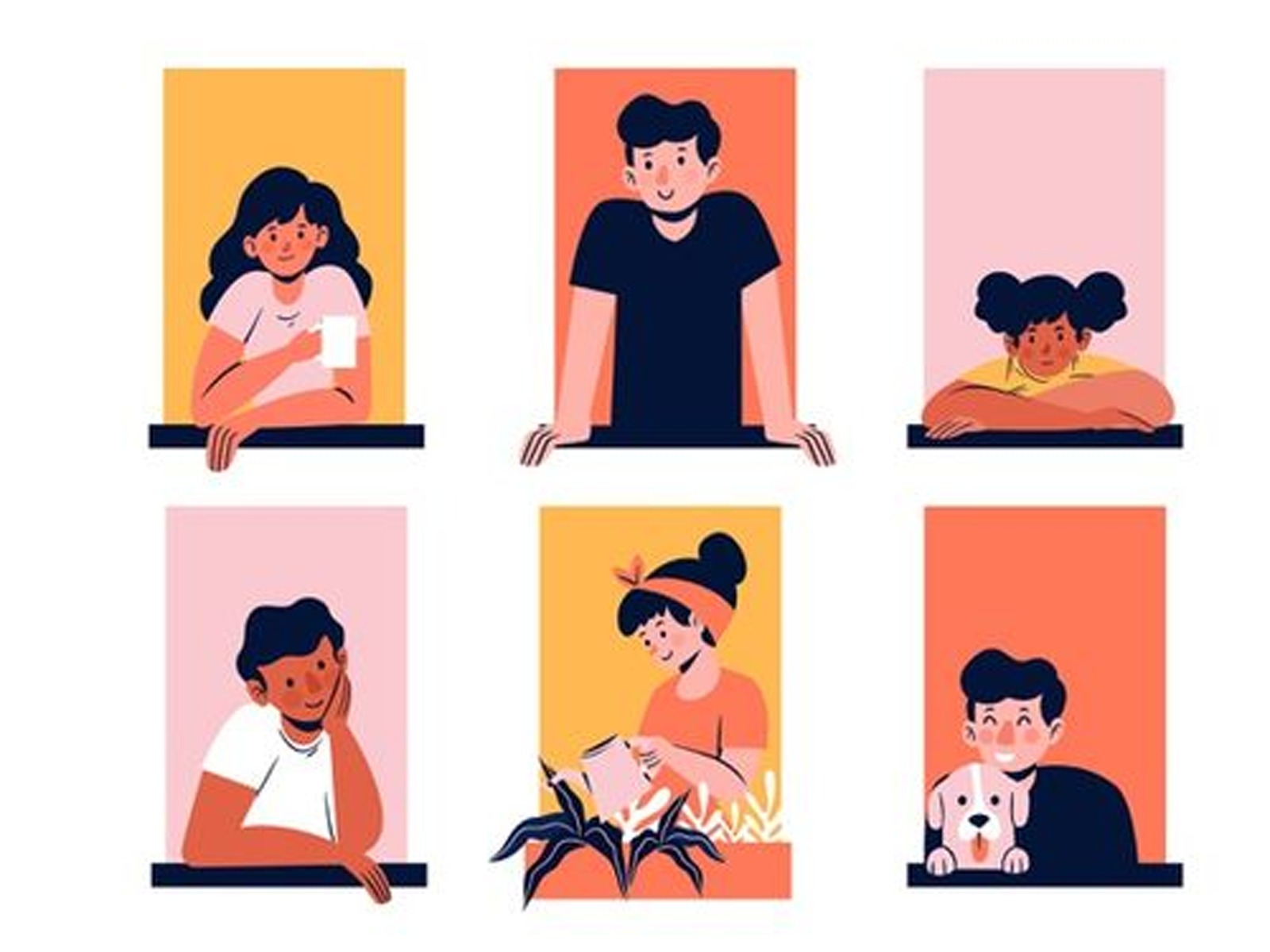 Este test visual te invita a mirar esta imagen para luego elegir a la persona que te parece más feliz.