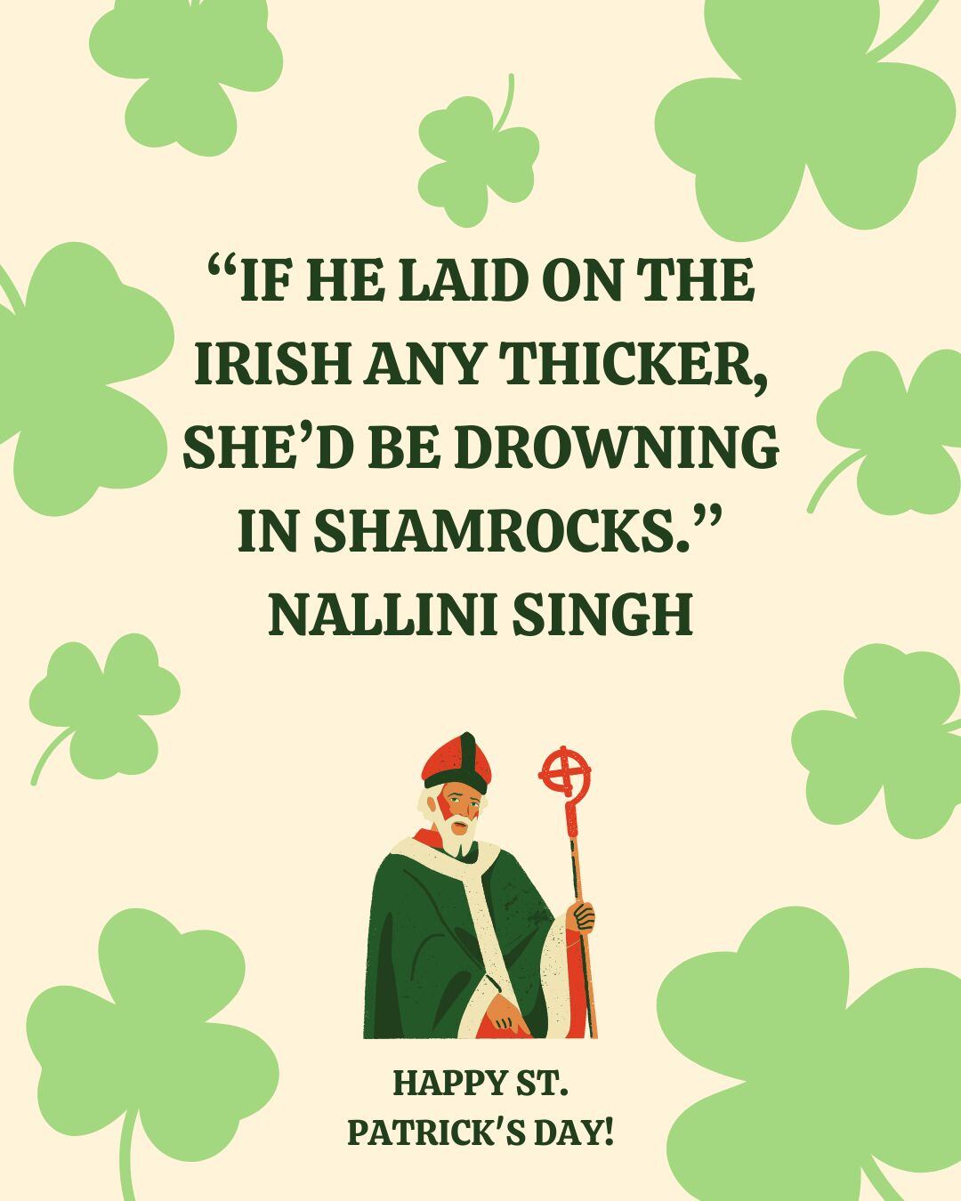 Congratulate your contacts for St. Patrick's Day with this fun image. (Photo: Composition Mix)