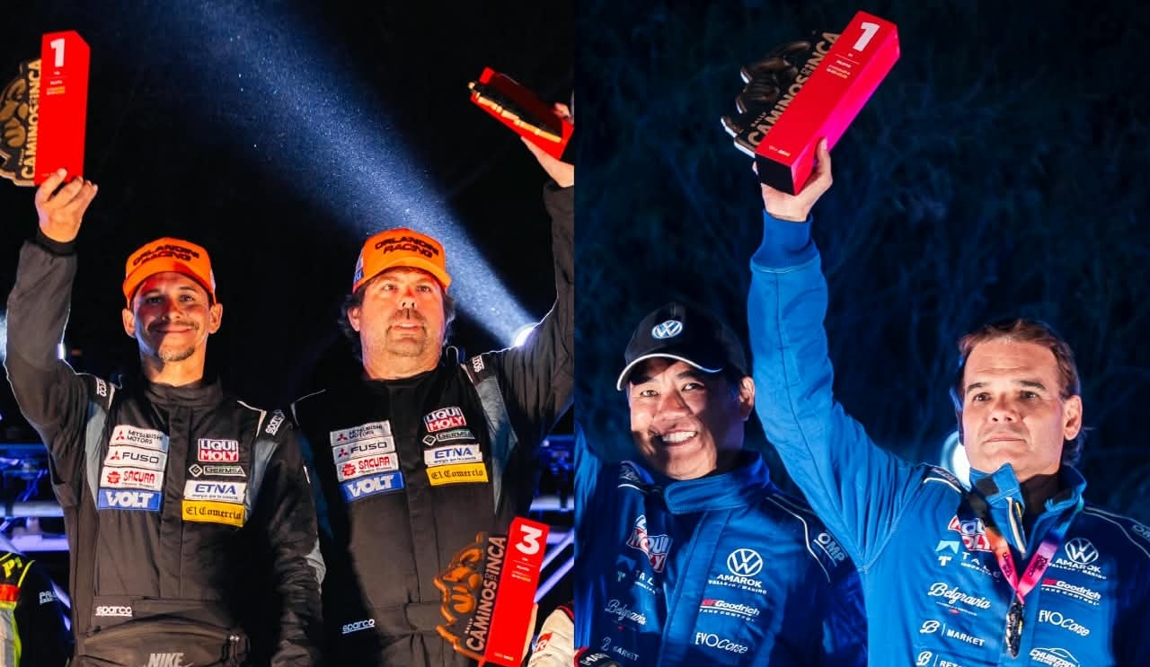 Raúl Orlandini y José Carlos Vallejo conquistan sus categorías en Caminos del Inca 2026 con el Team Liqui Moly (Difusión)
