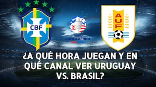 ¿A qué hora juegan y qué canal transmite Uruguay vs. Brasil por Copa América 2024?