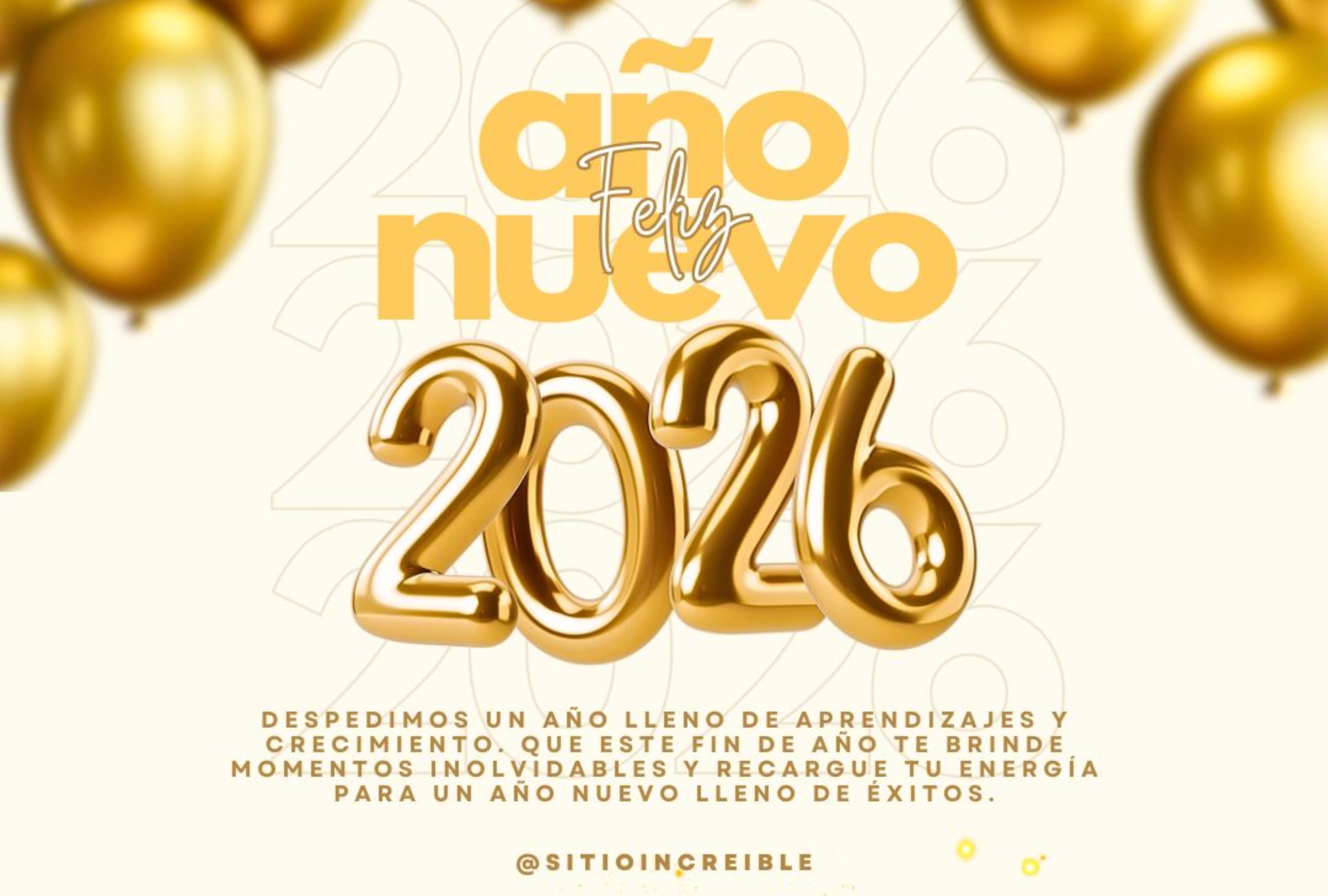 Las mejores tarjetas para enviar por Año Nuevo al recibir el 2026. (Imagen: Internet)