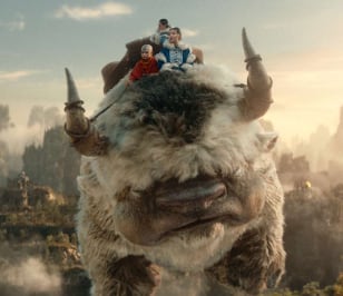 El bisonte volador fue recreado de esta manera en el live action de Netflix (Foto: Netflix)