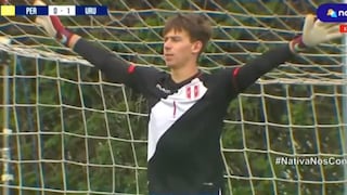 Peruano Schimitschek atajó un penal en amistoso vs. Uruguay Sub-17 [VIDEO]