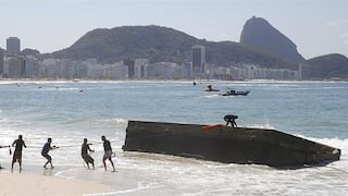 Río 2016: plataforma de salida de aguas abiertas se hundió en el mar