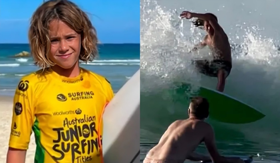 A sus 15 años, Khai Cowley, ya era considera como una promesa del surf. (Foto: Composición).