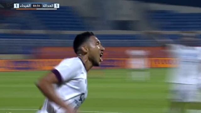 Se estrenó en Arabia: Christofer Gonzales marcó su primer gol con Al Adalah ante Al Fayha [VIDEO]
