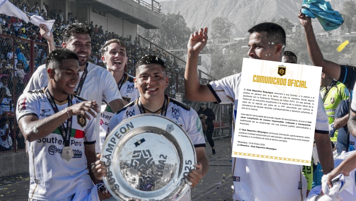 Comunicado de CD Moquegua con respecto a la licencia suspendida | Foto: CD Moquegua