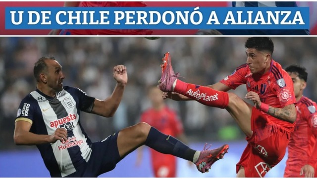 La reacción de la prensa chilena tras el empate entre Alianza Lima y la U. de Chile en Matute. (Imagen: Captura)