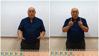 El problema matemático que causa furor: ¿puedes formar una secuencia moviendo solo 2 vasos? 