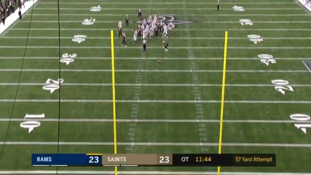 ¡De otro planeta! Mira el gol de campo de Zuerlein que le dio a los Rams el pase al Super Bowl 2019 [VIDEO]