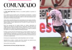 Sport Boys acusó a Di Benedetto por “desleal” y comunicó parte médico de Erick Gonzáles