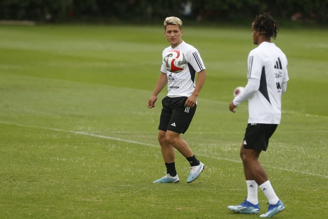 Entrenamiento de la selección peruana de fútbol con miras a la próxima fecha doble por las eliminatorias 2026. (Foto: Mario Zapata Nieto / @photo.gec)