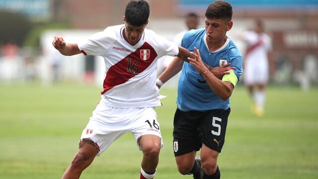 En el segundo examen: Perú empató 2-2 ante Uruguay en amistoso Sub-20