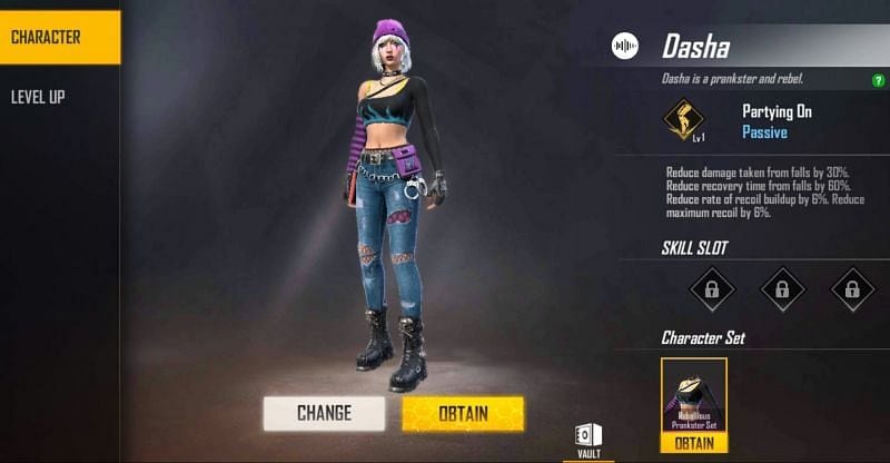 Dasha | Personaje de Free Fire
