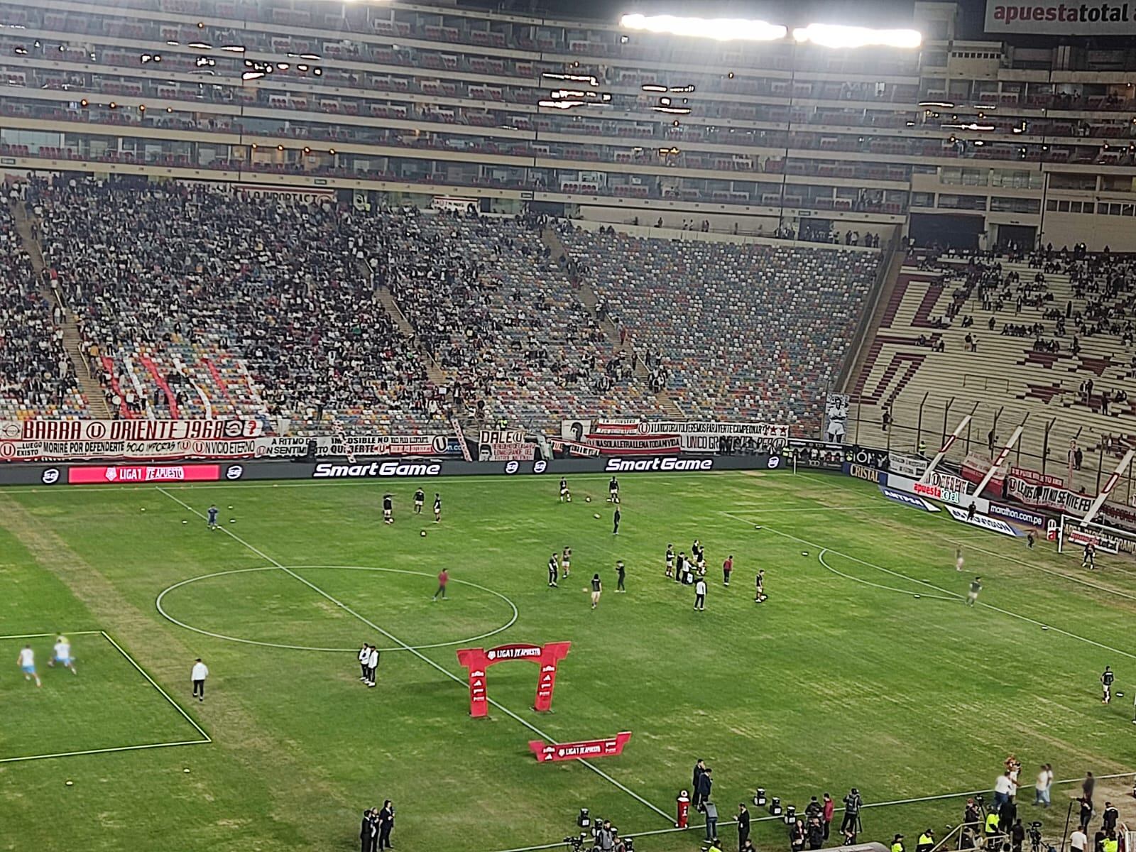 El Estadio Monumental luce así previo al duelo de Universitario vs Deportivo Garcilaso por fecha 7. (Foto: Difusión).