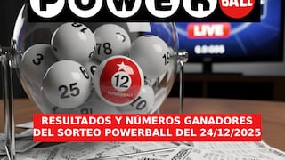 📍 Números ganadores del Powerball EN VIVO hoy, 24/12/2025 — consulta los resultados del Jackpot de $1.700 millones en USA