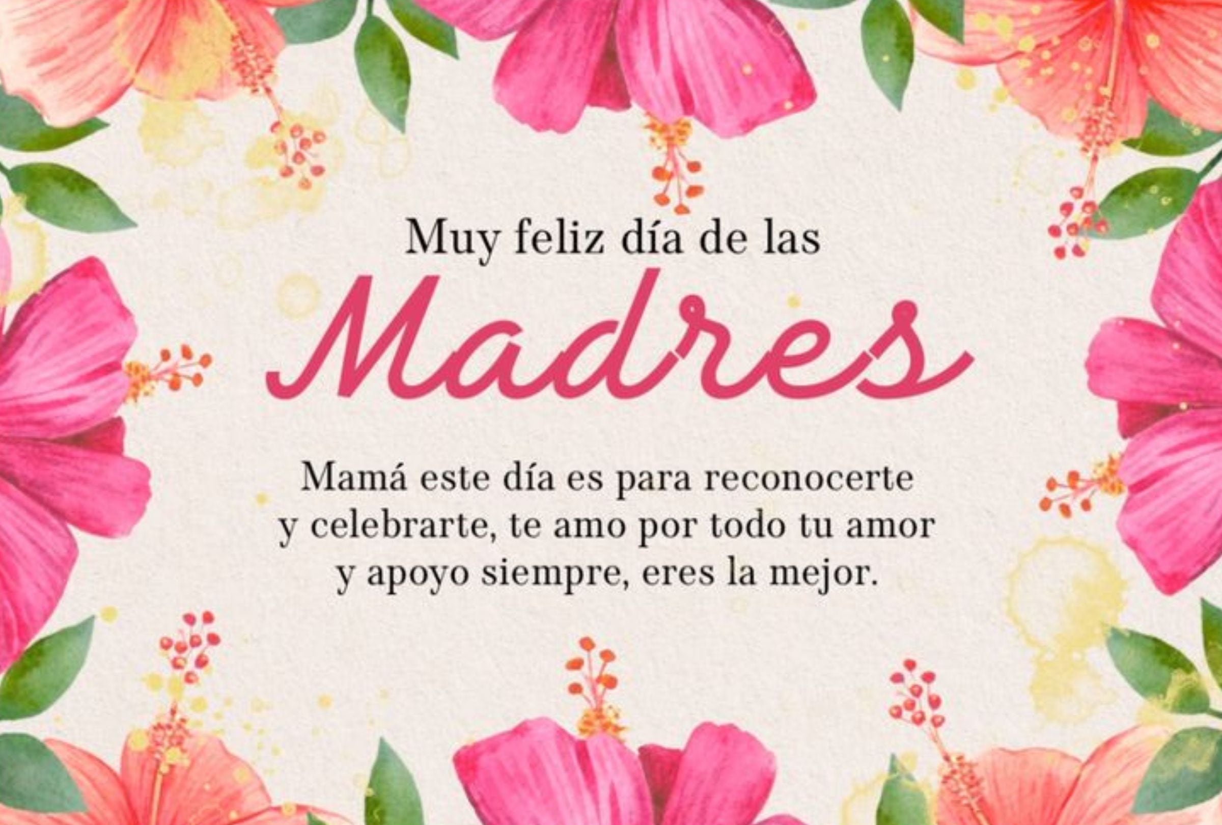 ¡Muy feliz día de las madres! Mamá, este día es para reconocerte y celebrarte, te amo por todo tu amor y apoyo siempre. ¡Eres la mejor! | Crédito: pinterest.com / canva.com