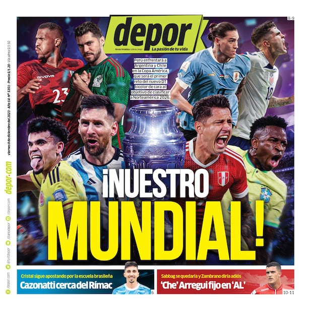 La portada impresa de hoy.