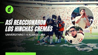 Universitario 1-4 Alianza Lima: así fue la reacción del hincha crema luego de la goleada sufrida en el clásico