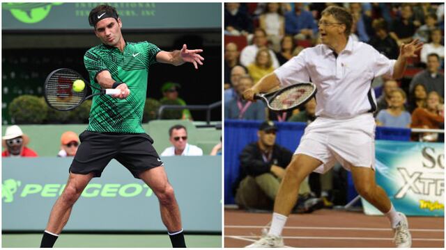 Se juntan los grandes: Roger Federer yBill Gates jugarán en dobles por partido benéfico