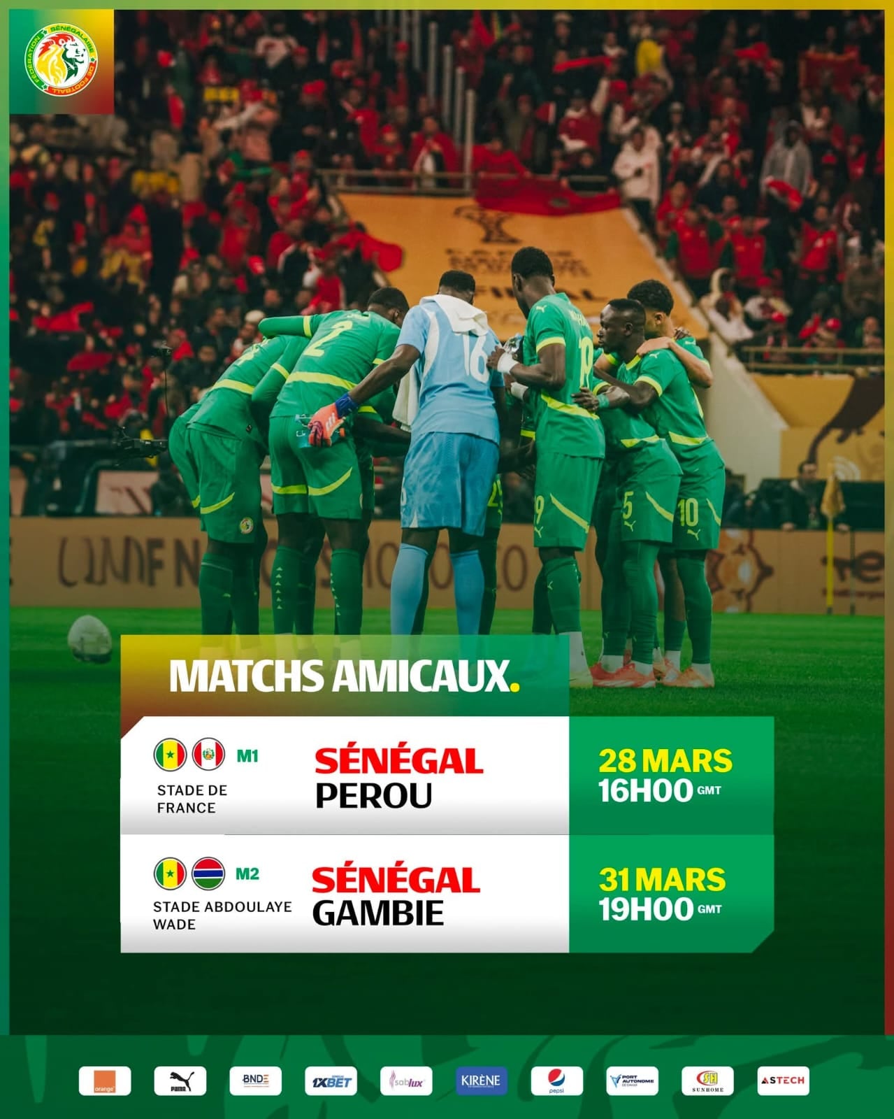 Perú vs Senegal por amistoso internacional | Foto: Senegal