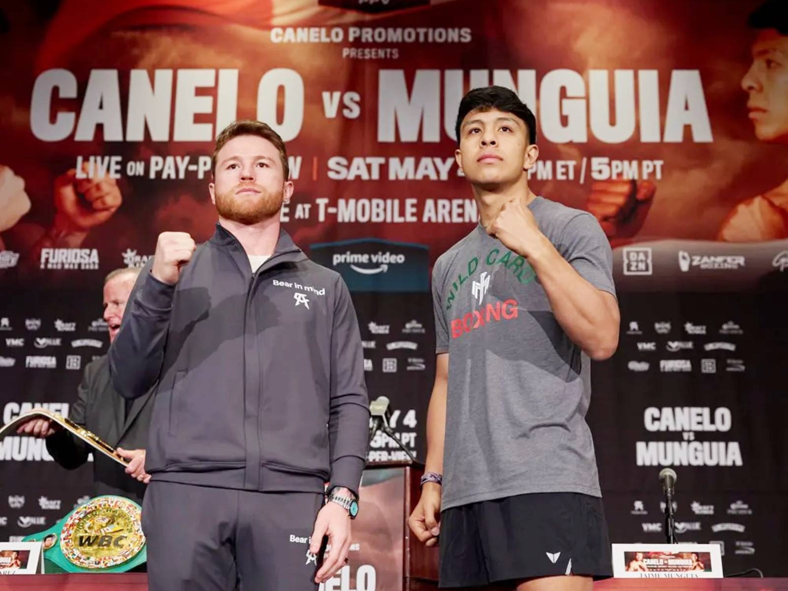 Lista de canales de TV para seguir la pelea entre Saúl "Canelo" Álvarez y Jaime Munguía este sábado 4 de mayo por el título indiscutido de la división supermediano de boxeo desde el T-Mobile Arena de Las Vegas. (Ryan Hafey y Esther Lin/PBC)