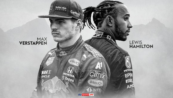 Un nuevo capitulo en la rivalidad de Hamilton y Verstappen. (Foto: SKY Sports)