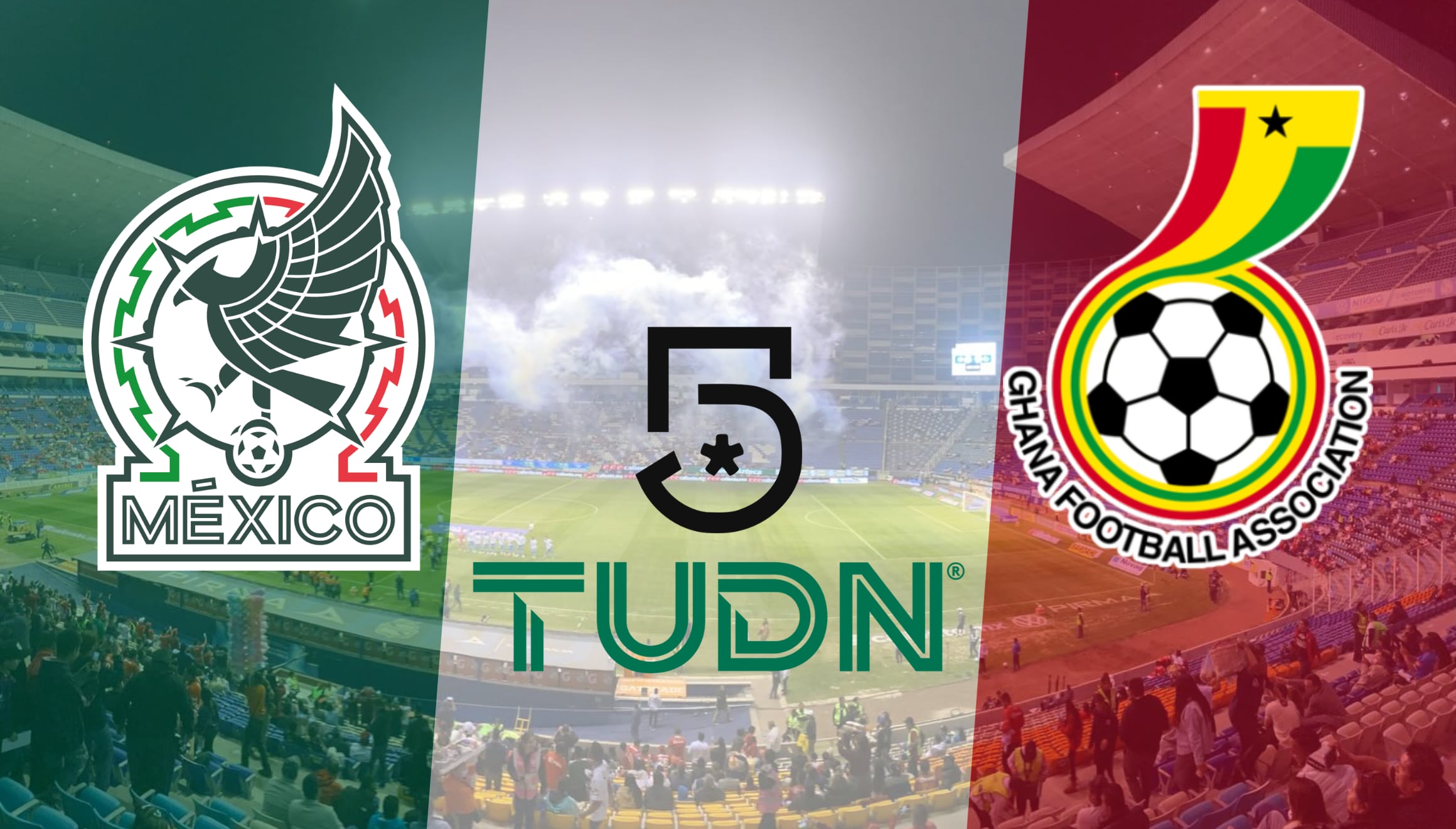 Conoce dónde ver el partido de México vs. Ghana en vivo por internet. Sigue la transmisión oficial mediante la señal de TUDN y Canal 5, disponible en televisión abierta y plataformas de fútbol online para toda la afición mexicana hoy. | Crédito: @estadiocuauhtemoc / Instagram / Composición Gestión Mix
