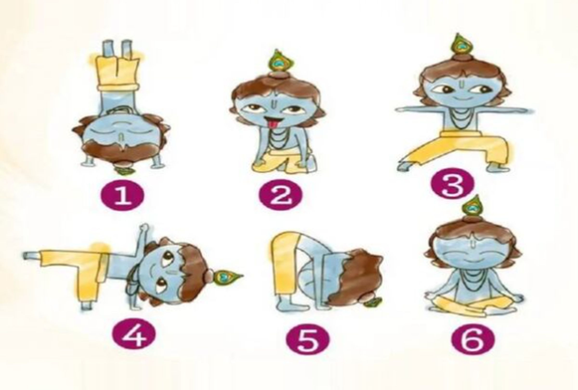 TEST VISUAL | En esta imagen puedes apreciar muchas posturas de yoga. ¿Cuál es tu favorita? (Foto: namastest.net)