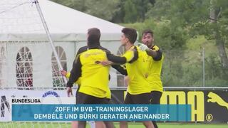 Casi se arma: la discusión de Dembélé y Bürki en los entrenamientos del Dortmund