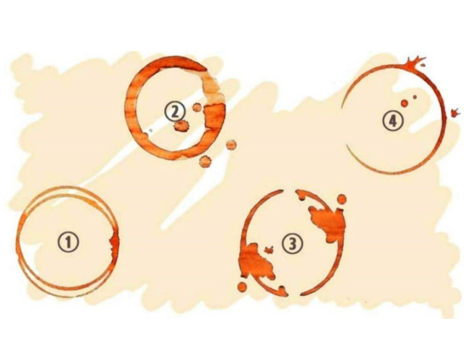 TEST VISUAL | En esta imagen se pueden apreciar muchas manchas de café. Elige una. (Foto: namastest.net)