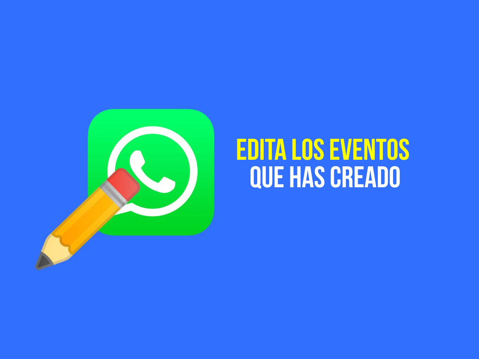 WHATSAPP | Evita llenar el chat con demasiado eventos y aprende a editarlos. (Foto: Depor)