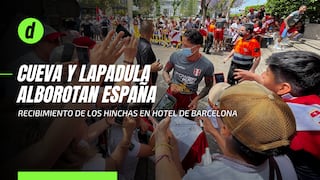 Perú vs. Nueva Zelanda: Cueva y Lapadula causan furor en los hinchas peruanos en Barcelona