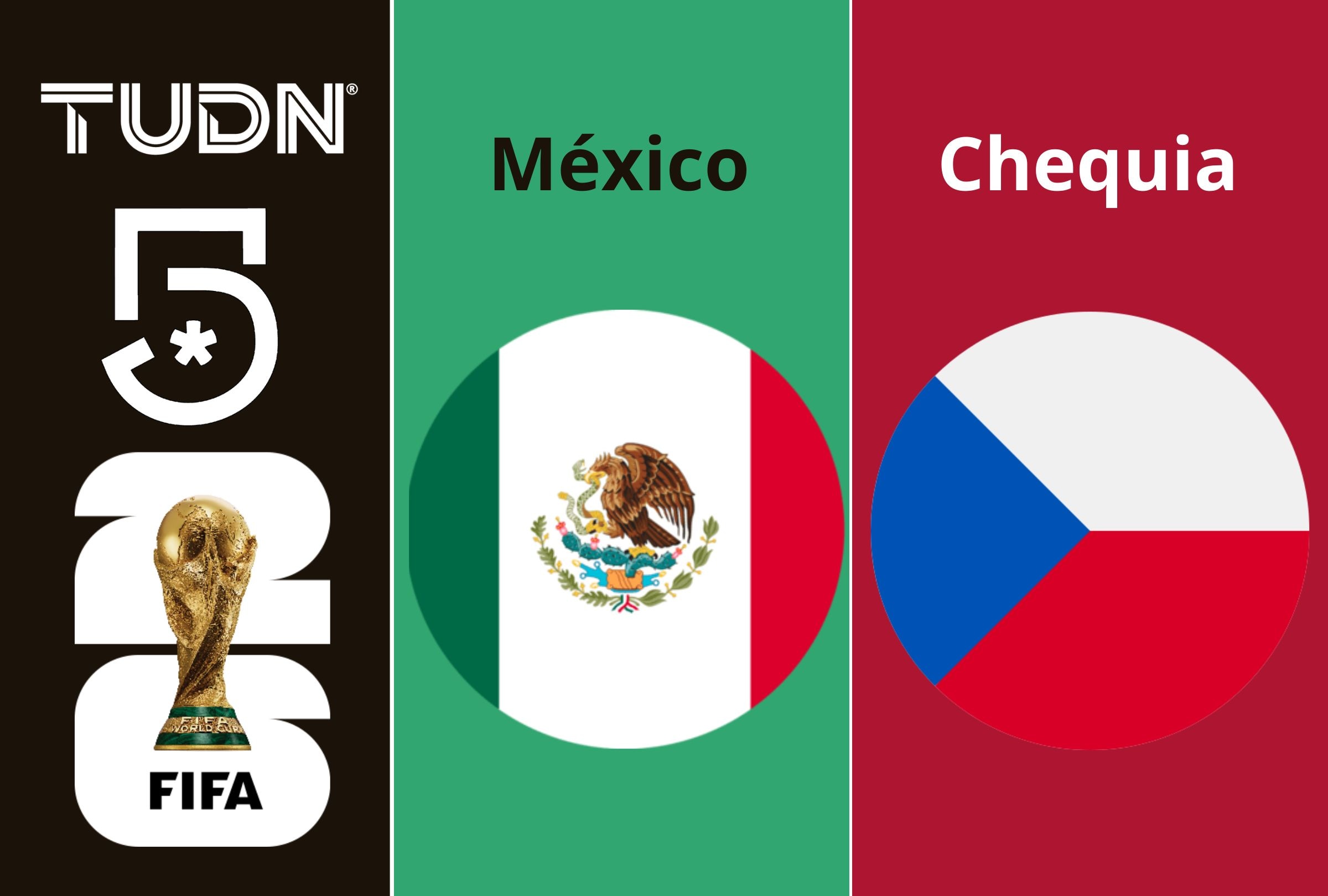 TUDN y Canal 5 transmiten el partido México vs. República Checa EN VIVO por televisión señal abierta, cable y streaming este miércoles 24 de junio en el Estadio CIudad de México. (Foto: Composición Depor)