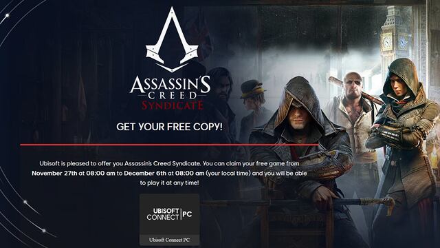 Ubisoft regala este popular juego de Assassin´s Creed
