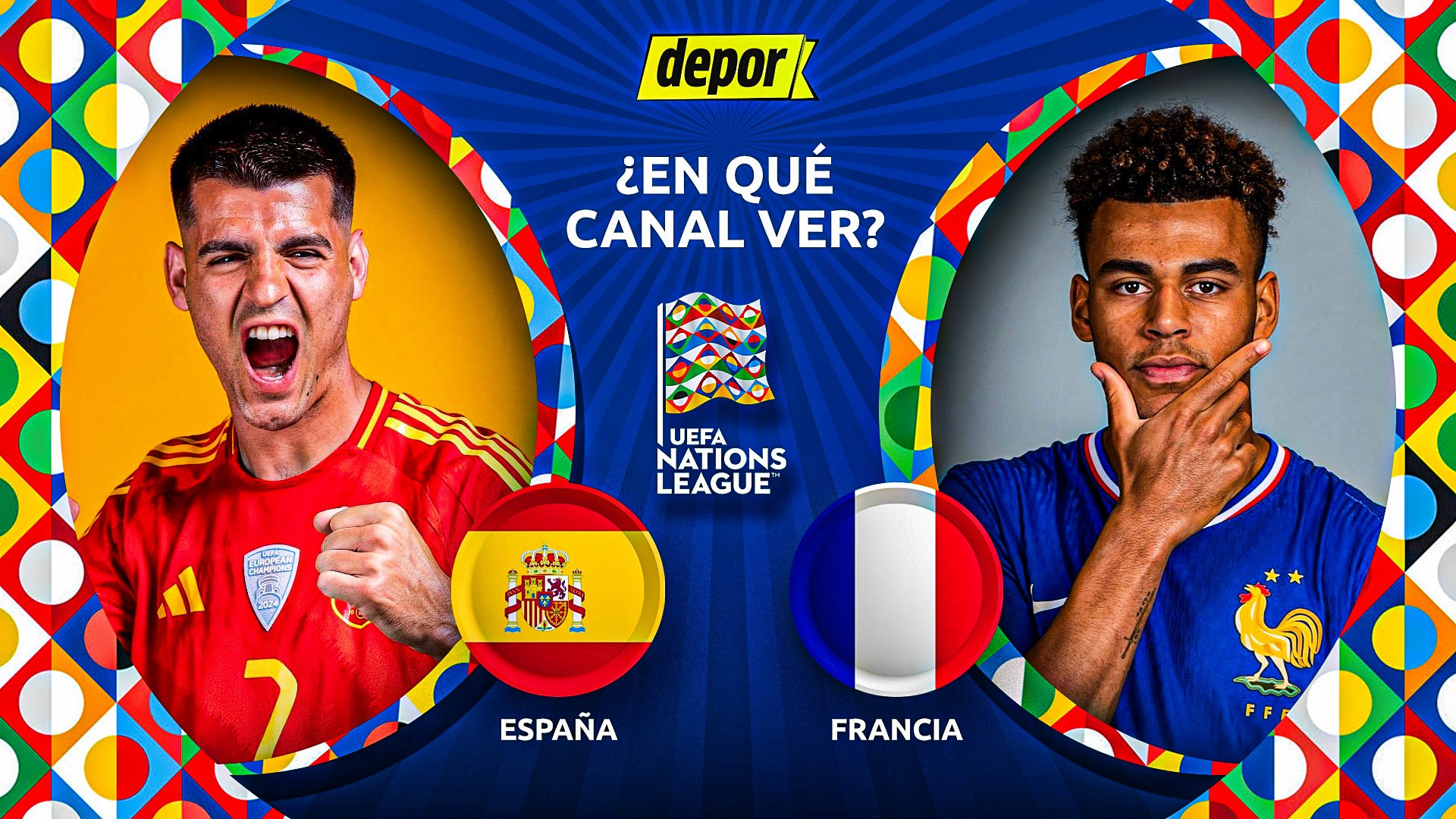 ¿En qué canal ver España vs. Francia por la semifinal de la UEFA Nations League?. (Diseño: Christian Marlow)