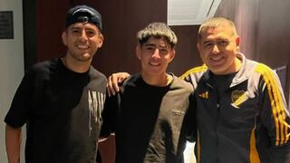 Con un viejo amigo: Zambrano y su reencuentro con Riquelme previo al Alianza Lima vs. Boca