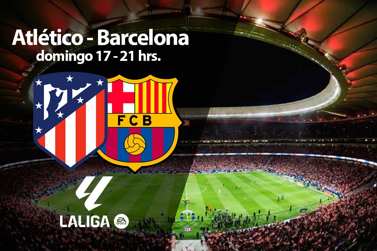 Desde las 21:00 horas de España, Atlético recibe a FC Barcelona este domingo 17 de marzo en el Cívitas Metropolitano por LaLiga EA Sports. (Foto: Depor/Composición)